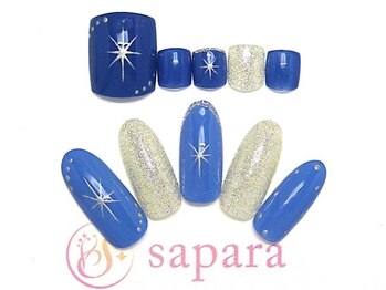 津田沼ネイルサロン サパラ(sapara)/ハンドフットセット定額¥11,499