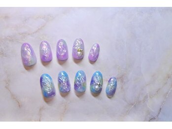 ネイルサロン ブリオン(Nail Salon Bullion)/オーロラフローズンネイル