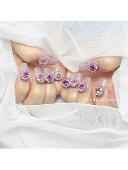 アン ジョーヌドラゴ/【自爪ネイル】ギラギラピンク