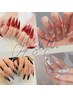 【時短スカルプ/画像持ち込みOK】ジェル素材チップ＋５本アート自由コース