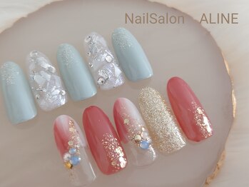 ネイルサロン アリーヌ(ALINE)/【定額】トレンドコース¥6500