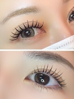 ミモ(mimo.)の写真/【デザイン、ずっと崩れない】驚異の持続力を誇る最新技法でバラつき知らずの美しい上向きまつ毛をキープ◎