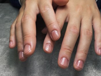 オムネイル 渋谷(HOMME NAIL)/クリアジェル ¥4.400