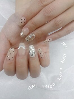 Nail salon Luxeの写真/派手すぎない、でもちゃんと綺麗。美フォルムと浮きにくいジェル提案で叶える大人女性のための上品ネイル♪