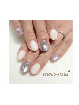 モコネイル(moco nail)/☆ワンカラー2本アート☆