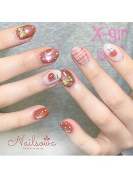 ソワ(sowa)/ほっこり可愛いりんごネイル