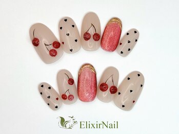 エリクサーネイル 新橋(Elixir Nail)/定額a シンプル/クーポン使用