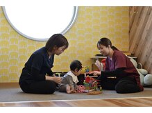 美波整体院 矢巾院の雰囲気(事前にお伝えいただければ施術中はお子さんをお預かりいたします)