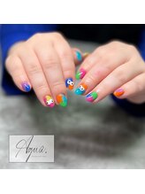 アグア 高円寺(Agua.)/スプラトゥーン風ネイル