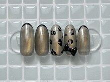ジョアネイル(JOA Nail)/レオパード/先端ライン/リボン