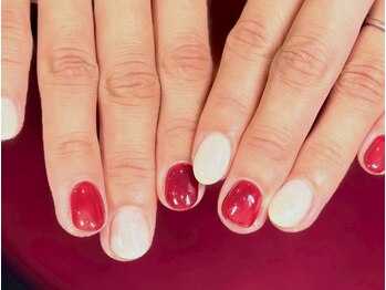 ボルドー×アイボリー/秋冬カラ-