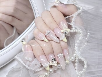 リンドネイル バイ モカ アンド ララ(Lind nail by moca and LaLa)/【mizuki】ガーリーネイル