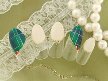 シューズネイルプロデュース/ラウンドフレンチチェック