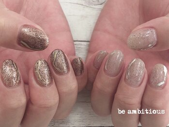 ネイルサロンアンドスクール ビーアンビシャス(be ambitious)/アシンメトリー★7800円