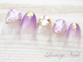 透け感◇ピンク大理石Nail