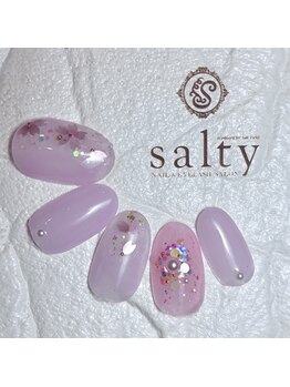 ネイルアンドアイラッシュサロン ソルティ 寺田町(salty)/さくらネイル