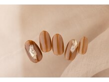 エムスラッシュ ネイル センター北店(M.SLASH)/ブラウンお洒落ネイル