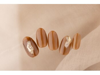 エムスラッシュ ネイル センター北店(M.SLASH)/ブラウンお洒落ネイル