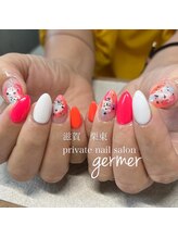 ジェルメ(germer)/ネオンカラーで海外風デザイン！