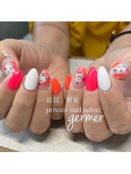 ジェルメ(germer)/ネオンカラーで海外風デザイン！