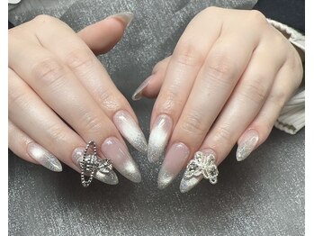 チップ長さだしワンホンネイル