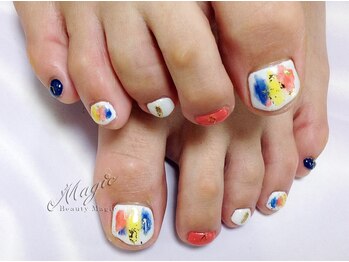 ネイルサロン ビューティーマジック 川口店/ フット　カラフルネイル