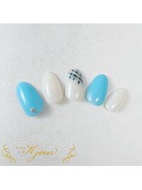 チョコミントネイル