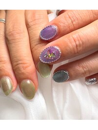 マグ押し花ホロチェーン囲み！