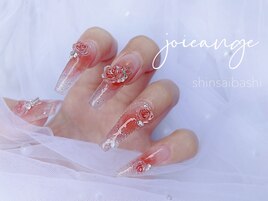 ワンホンネイル　チークネイル