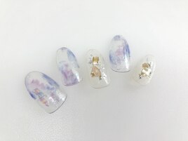 4種のクリアデザインネイル3