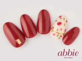 小花×ボルドーネイル　¥9790