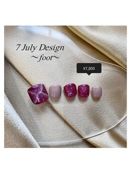エトワールネイル 高崎筑縄町店(Etoile nail)/23年7月フット定額