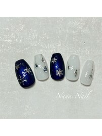 大人クリスマスリースネイル