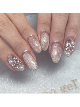 アイリッシュネイル 久屋大通店(Irish Nail)/クリスタル&マオプリズムパール