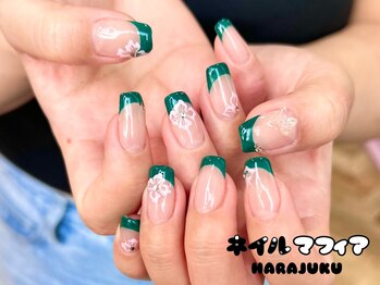 ネイルマフィア 原宿(NAIL MAFIA)/夏ネイル/フラワー/原宿/渋谷