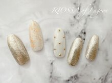 リオッサ オブ ラグーン(RIOSSA of Lagoon)/キラキラゴールドネイル