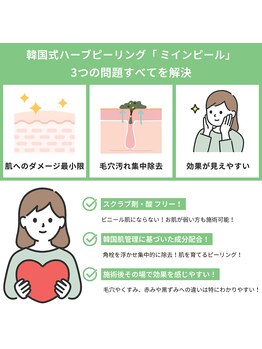 ミニョスキンラボ/ミニョのハーブピーリングは解決