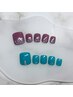 初回オフ無料☆フット定額デザインネイル¥7,150→￥6,500