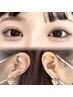 【SET】オーダーメイドまつ毛パーマ上TR付＋耳ツボジュエリー¥7700