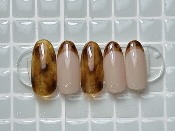 ジョアネイル(JOA Nail)/べっ甲/秋/フレンチ