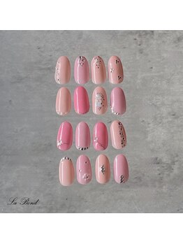 2本art シンプルハンドネイル