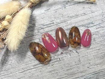 エストリブレ(estLivre)/インクアートべっ甲ネイル