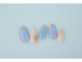 涼しげネイル