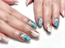 ハルネイル(Haru nail)/ブルーニュアンス♪