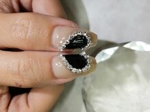 シュガーネイル(sugar nail)/チェーンハート＆リボンフレンチ