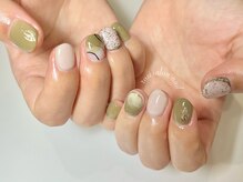 トータルビューティーローズ(Rose)/カーキニュアンスネイル