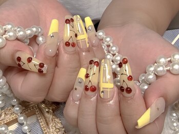 モアネイル 新宿/ワンホンネイル/持ち込み/新宿