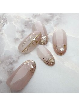 グレージュリボン