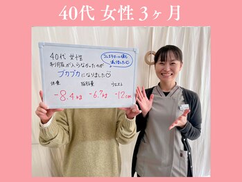 整体なかきど 広川店/40代女性 体重-8.4kg♪