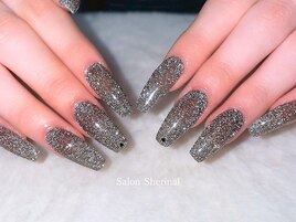 10本長さだし　ギャルネイル